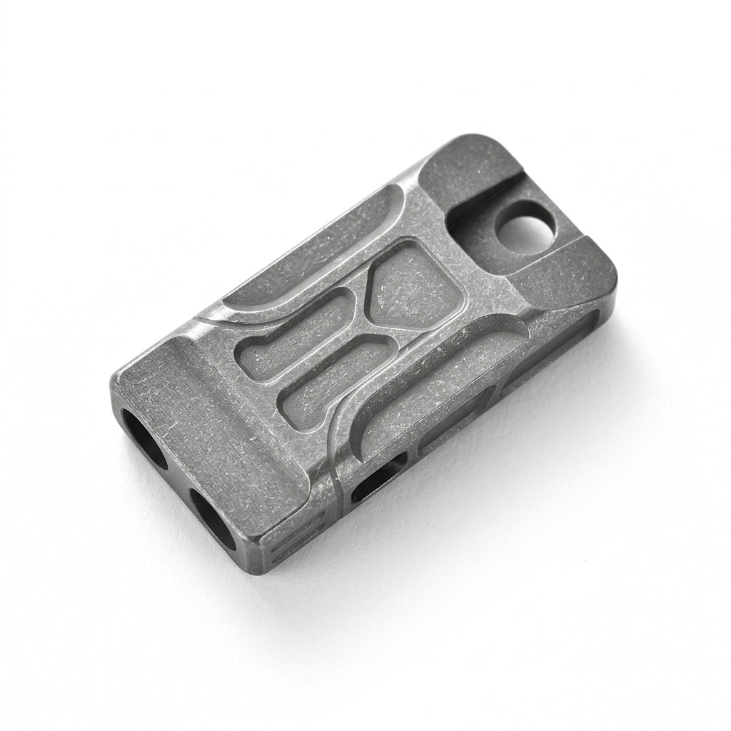 Titanium Dual-Tube High-Decibel Emergency Survival Whistle