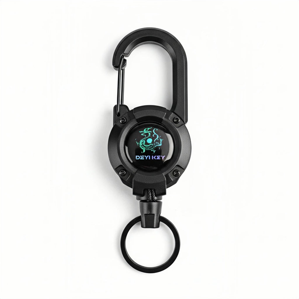 Retractable Heavy Duty Carabiner Keychain