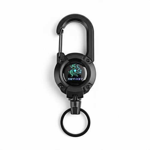 Retractable Heavy Duty Carabiner Keychain