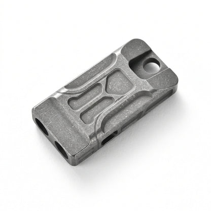Titanium Dual-Tube High-Decibel Emergency Survival Whistle