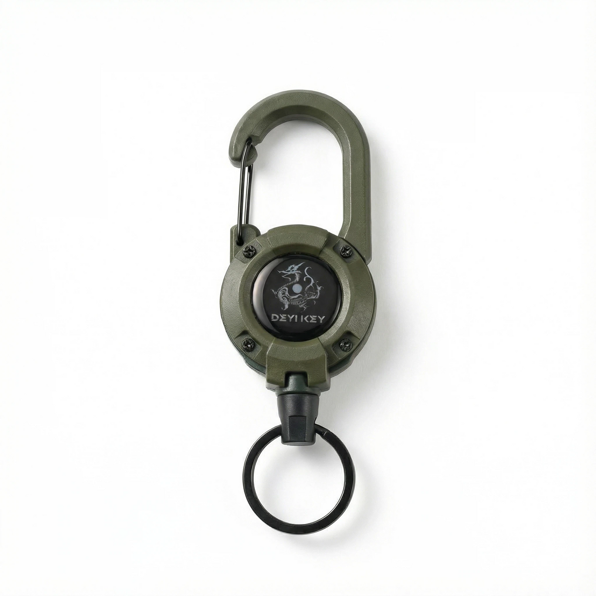 Retractable Heavy Duty Carabiner Keychain